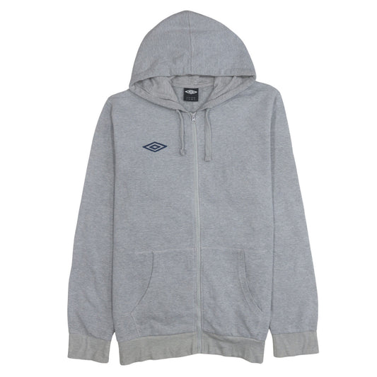 Umbro Men's Grey XL Full Zip Hoodie with Logo