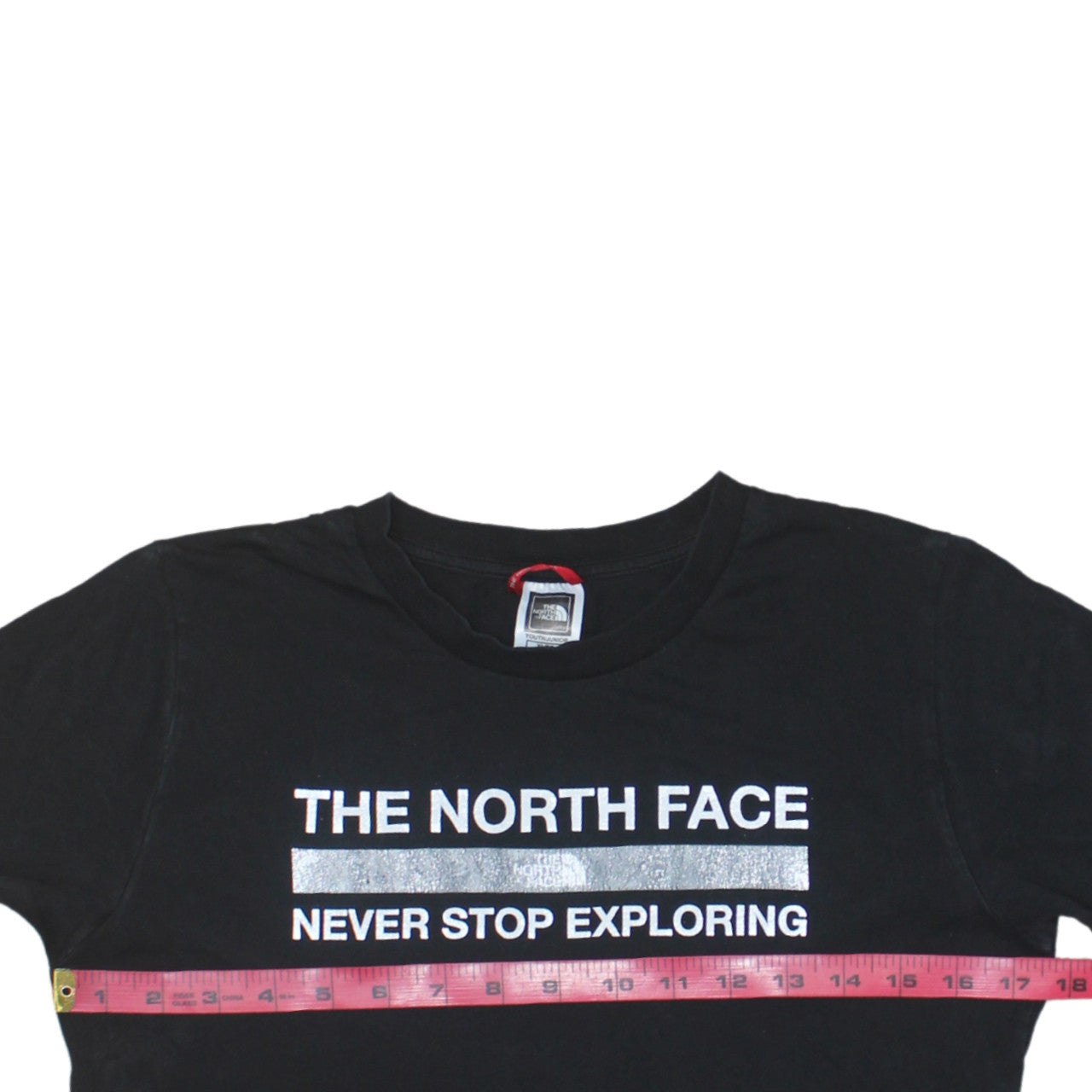 The North Face Boys Black XL Logo Graphic Cotton T-Shirt