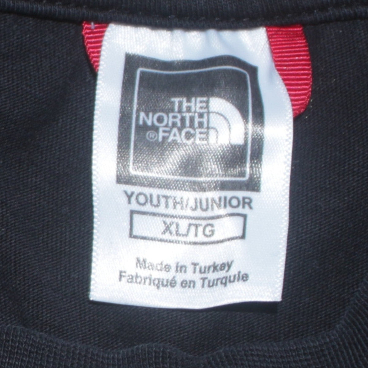 The North Face Boys Black XL Logo Graphic Cotton T-Shirt