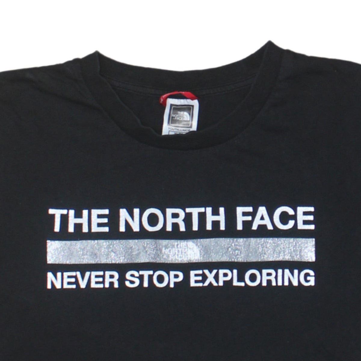 The North Face Boys Black XL Logo Graphic Cotton T-Shirt