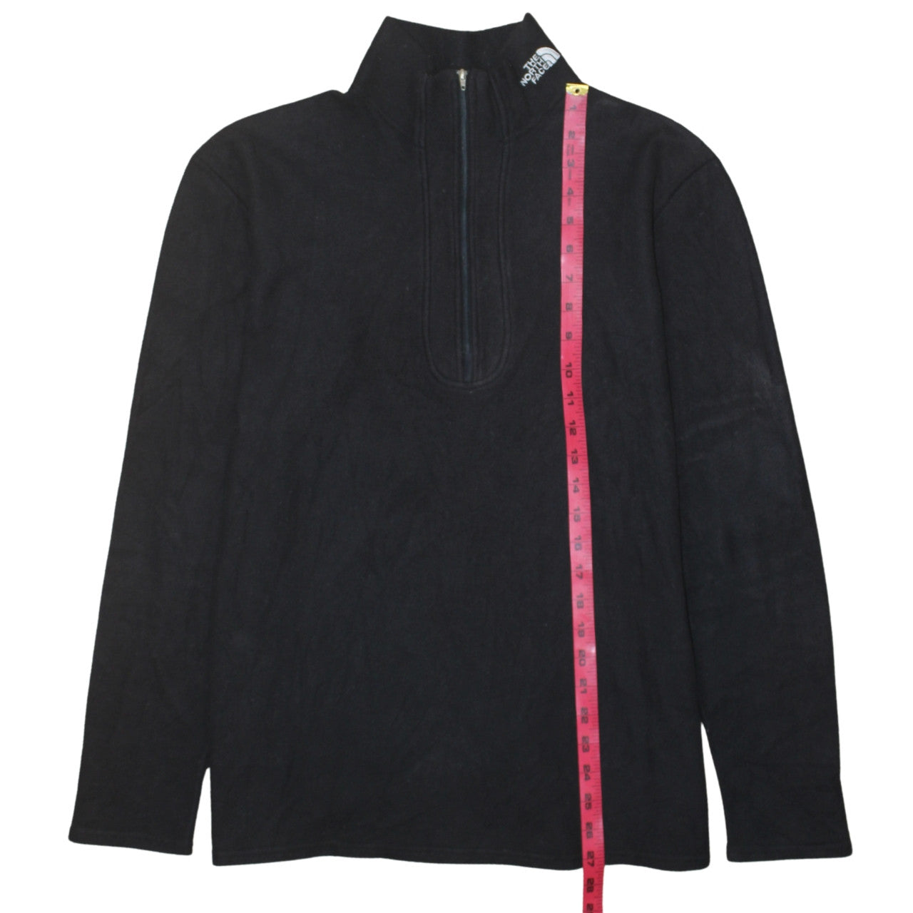 The North Face Mens Black Fleece 1/4 Zip Pullover Sweatshirt L