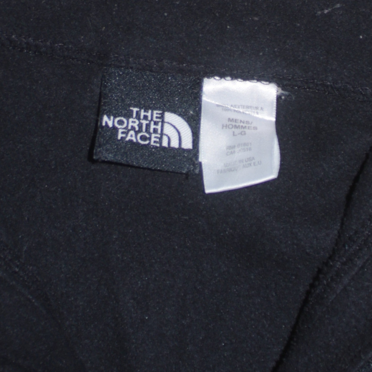 The North Face Mens Black Fleece 1/4 Zip Pullover Sweatshirt L