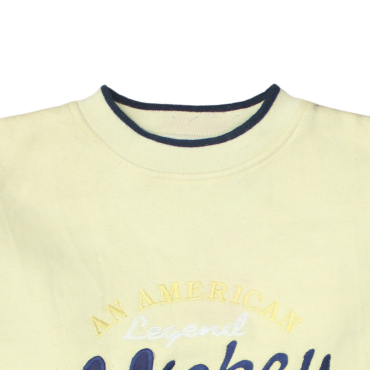 Disney Mickey & Co Women Yellow Pullover Sweatshirt M
