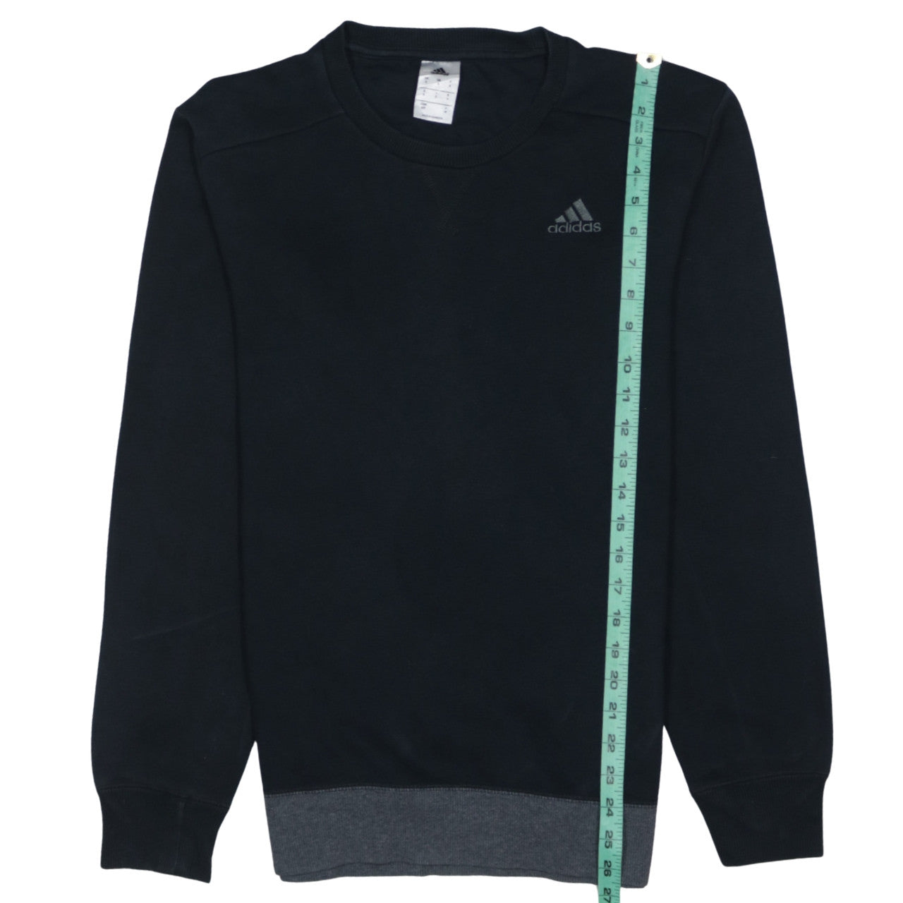 Adidas Men's Black Pullover Sweatshirt Size S Crew Neck Regular Fit