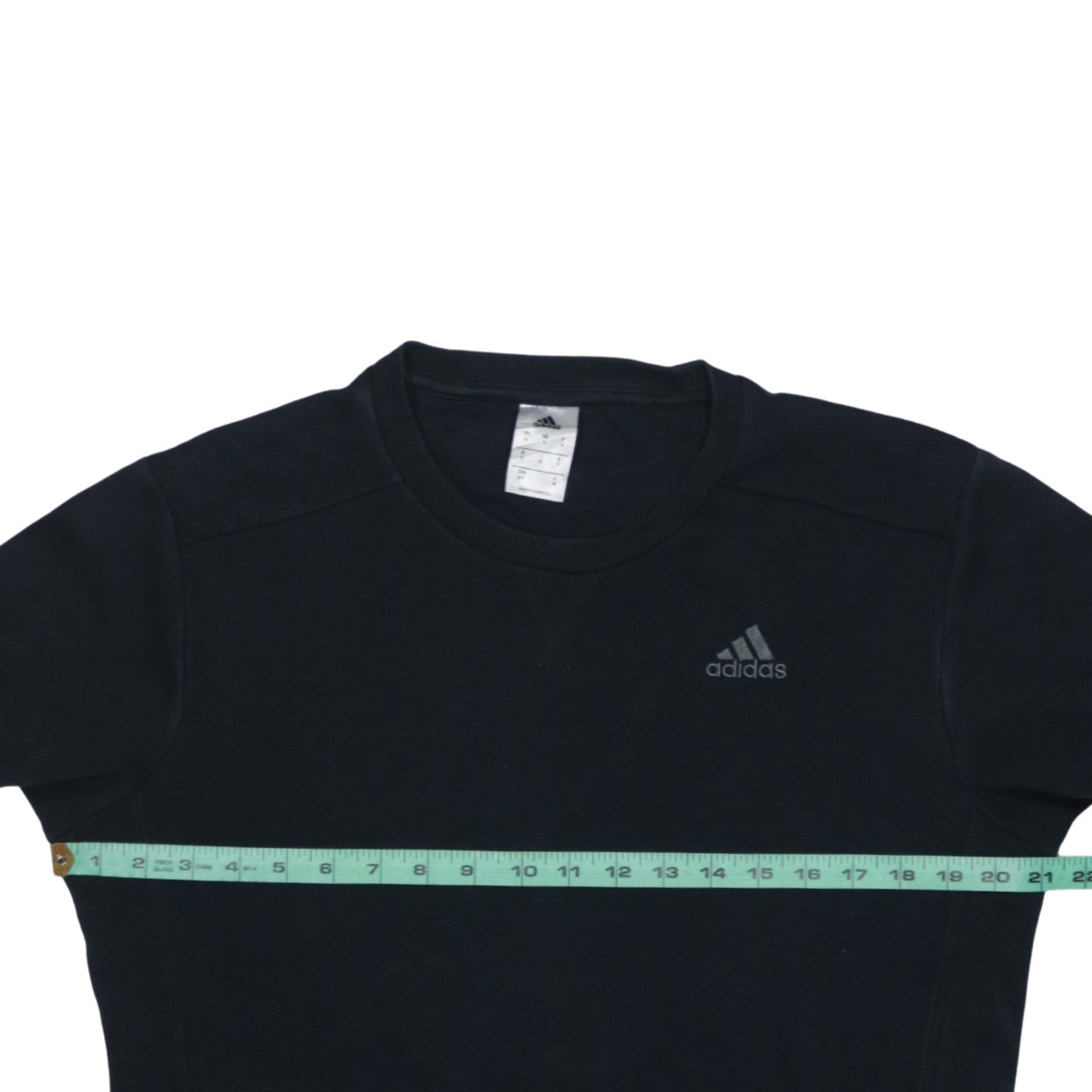 Adidas Men's Black Pullover Sweatshirt Size S Crew Neck Regular Fit