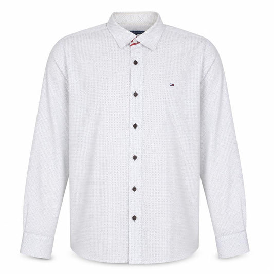 Tommy Hilfiger Mens White Slim Fit Long Sleeve Button-Up Shirt XL