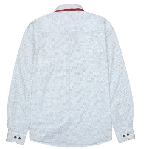 Tommy Hilfiger Mens White Slim Fit Long Sleeve Button-Up Shirt XL