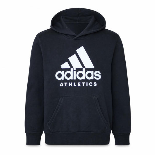 adidas Men's Black Pullover Hoodie Small Logo Athletic Sweatshirt