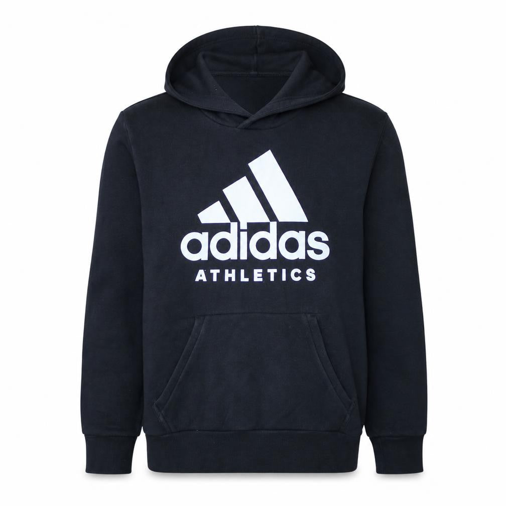 adidas Men's Black Pullover Hoodie Small Logo Athletic Sweatshirt