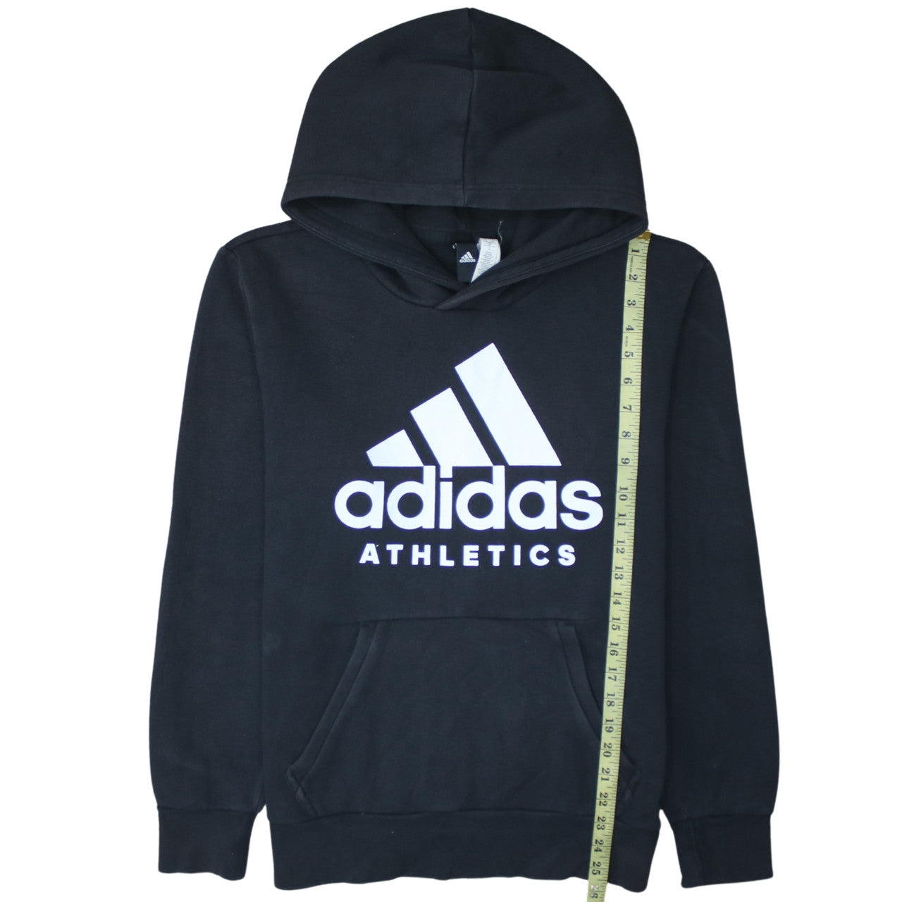 adidas Men's Black Pullover Hoodie Small Logo Athletic Sweatshirt