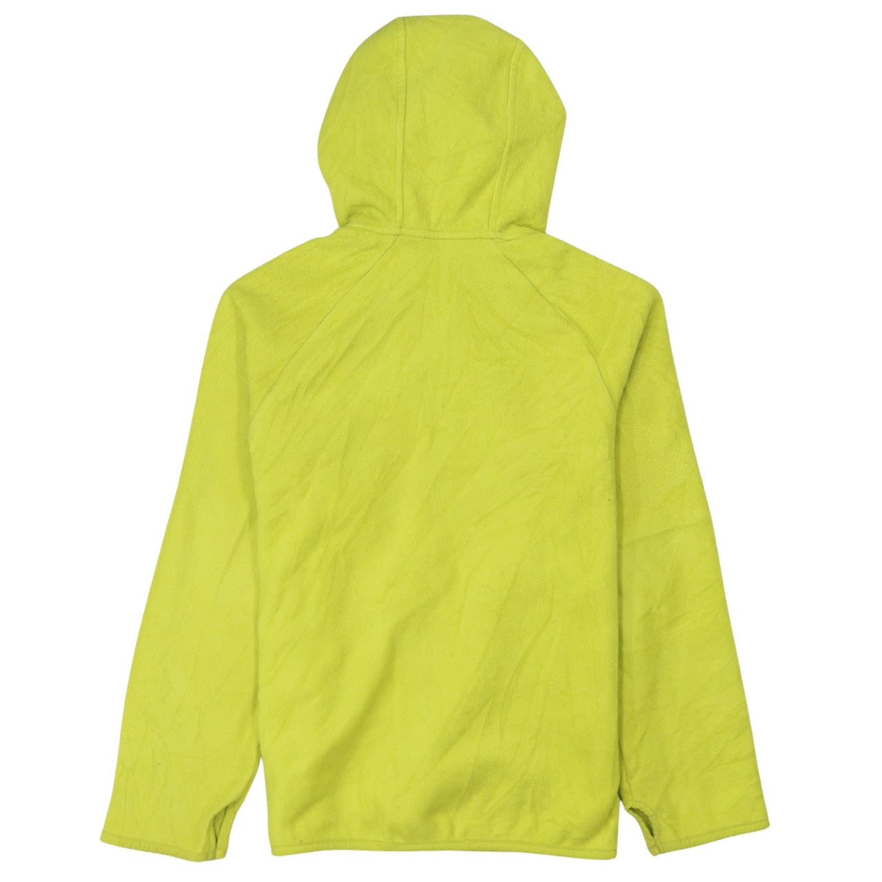 Columbia Womens Yellow Fleece Full Zip Hooded Jacket Size 12