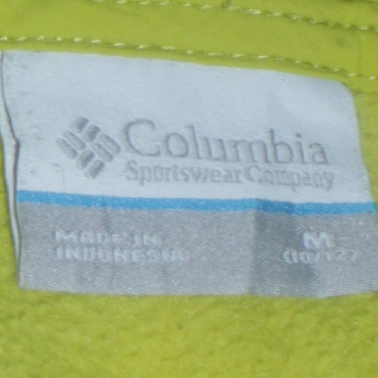 Columbia Womens Yellow Fleece Full Zip Hooded Jacket Size 12