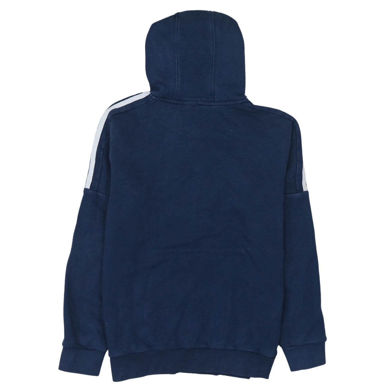 Adidas Boys Blue Pullover Hoodie 13-14 Years Fleece Logo Sportswear