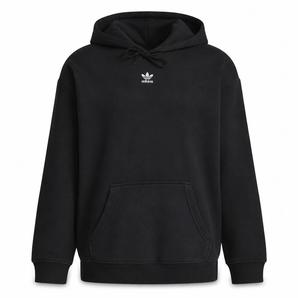 Adidas Womens Black Pullover Hoodie UK 6 Cotton Blend Casual