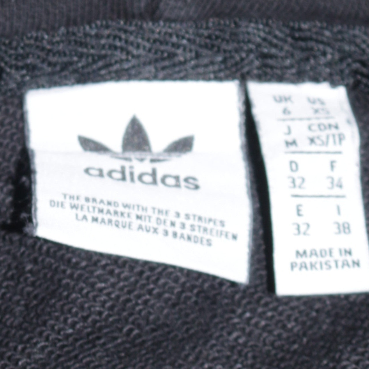 Adidas Womens Black Pullover Hoodie UK 6 Cotton Blend Casual