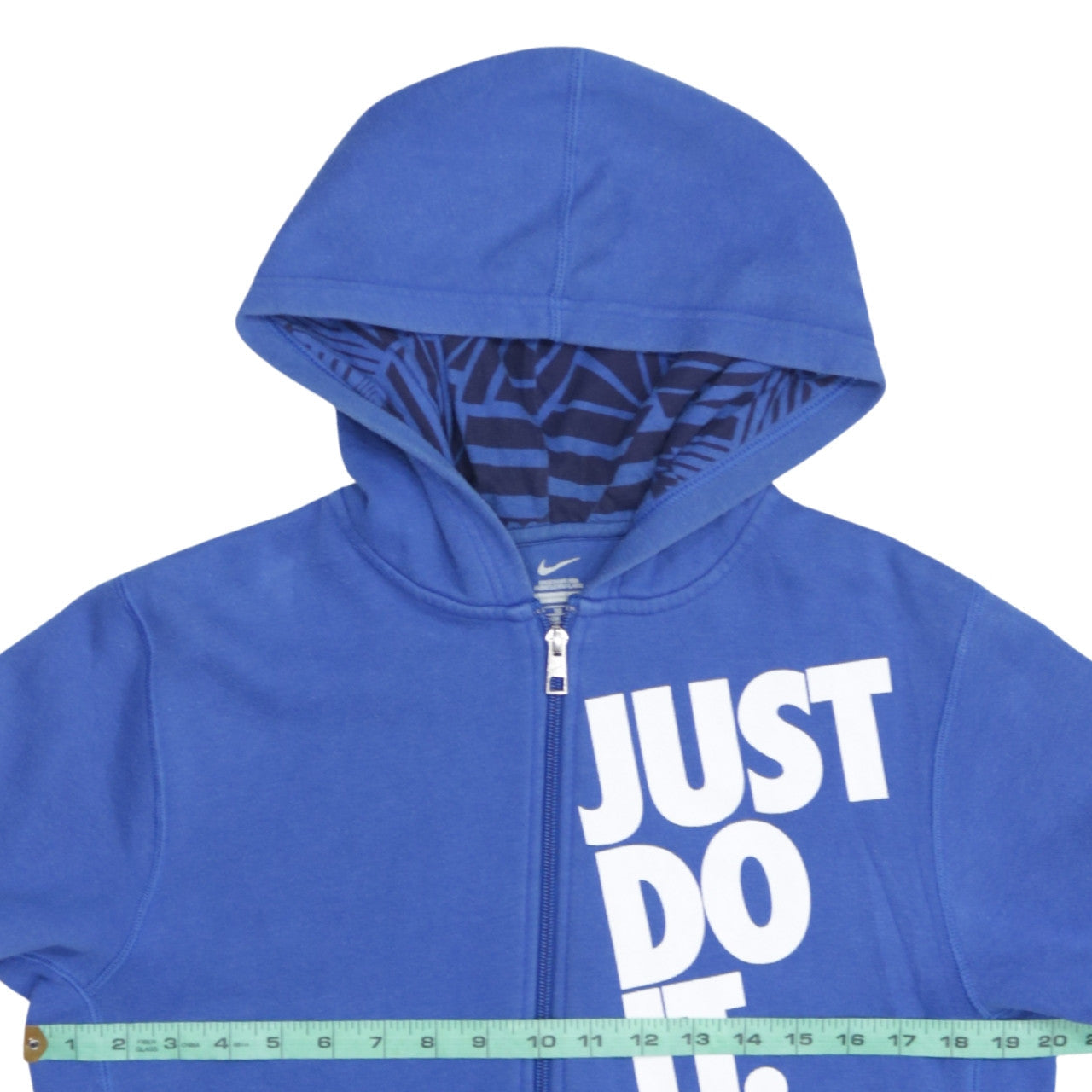 Nike Boys Blue Full Zip Hoodie XL 13-15 Years Just Do It Sportswear