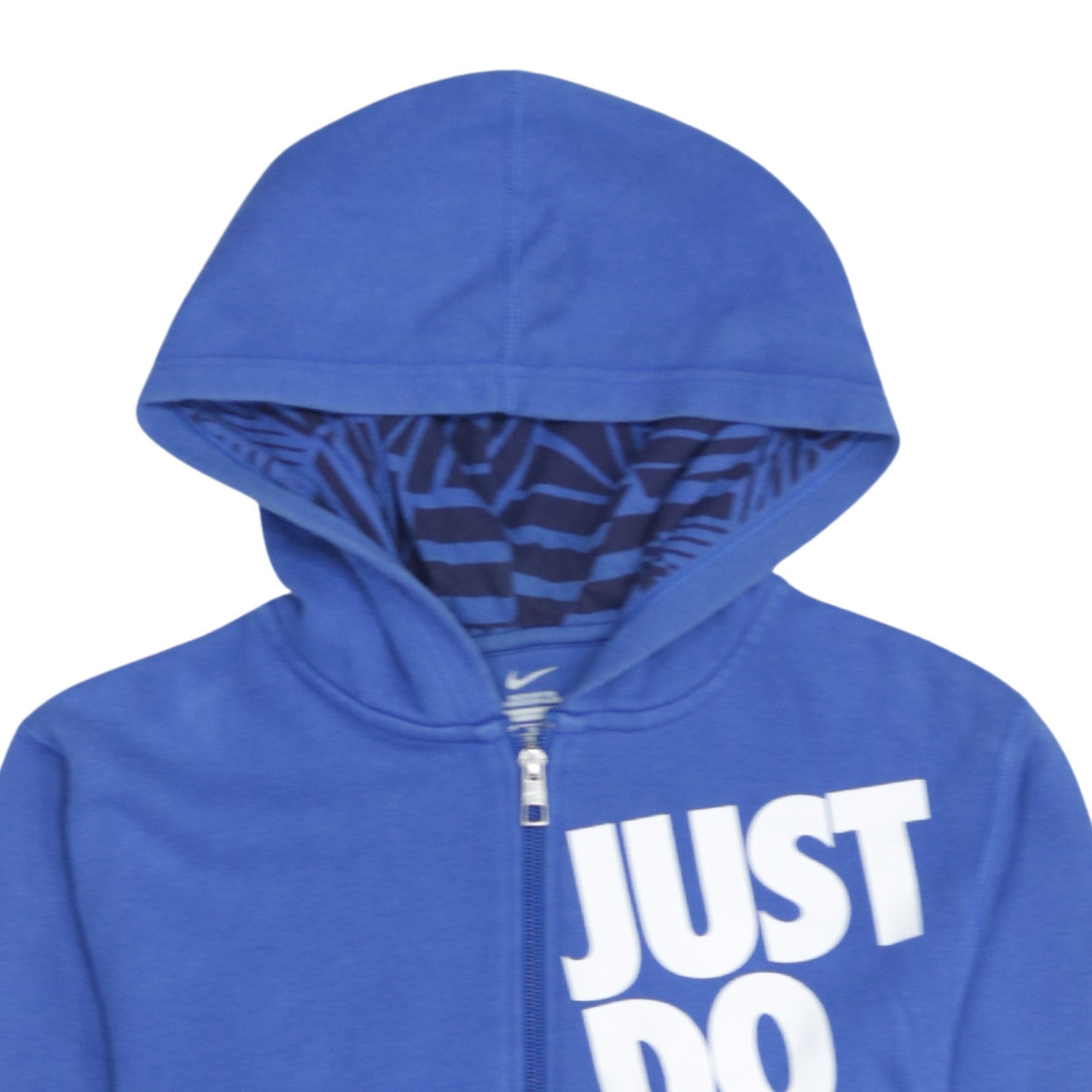 Nike Boys Blue Full Zip Hoodie XL 13-15 Years Just Do It Sportswear