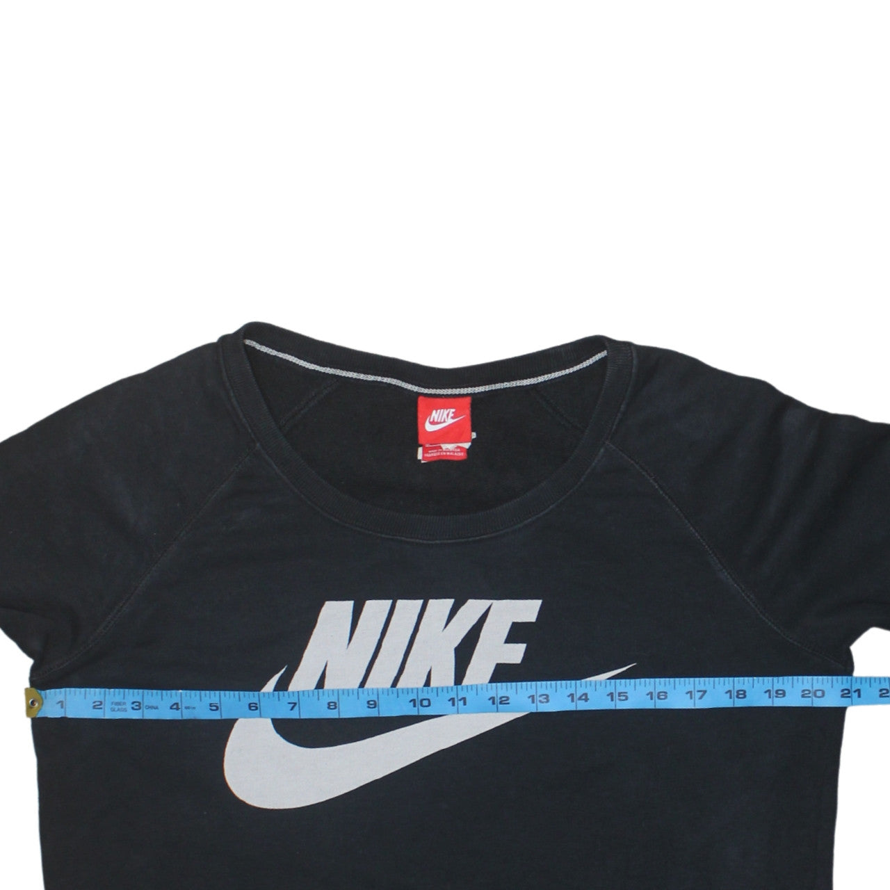 Nike Men's Black Crew Neck Pullover Sweatshirt M Graphic Logo