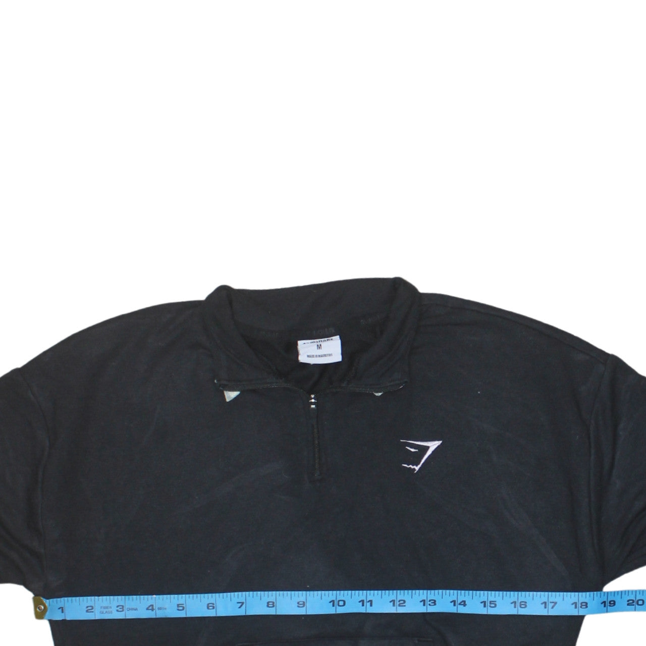 Gymshark Women's Black 1/2 Zip Pullover Sweatshirt M Viscose Blend