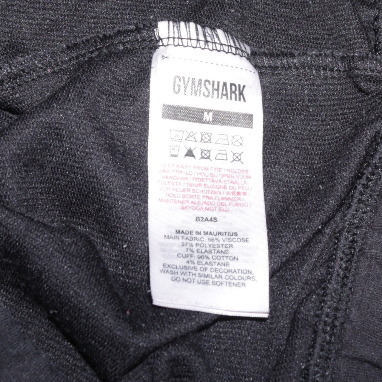 Gymshark Women's Black 1/2 Zip Pullover Sweatshirt M Viscose Blend