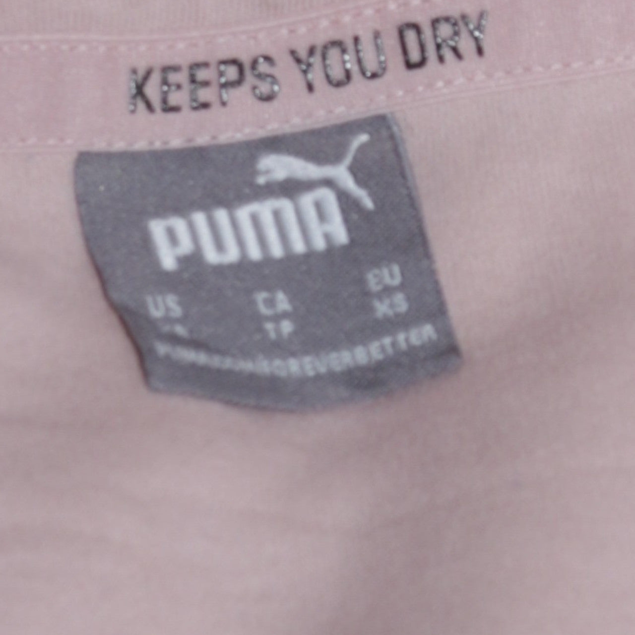 Puma Womens Pale Pink Pullover Hoodie XS Lightweight Athletic