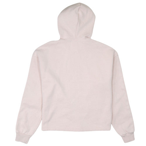 Reebok Womens Light Pink Pullover Hoodie Small Relaxed Fit Sweatshirt
