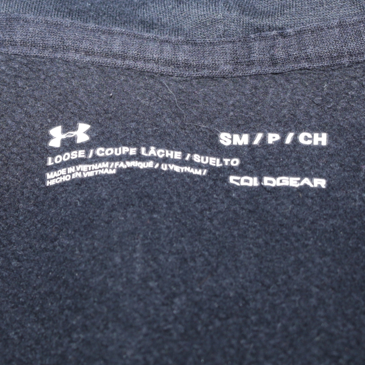 Under Armour Men's Black Small Full Zip Hoodie ColdGear Fleece