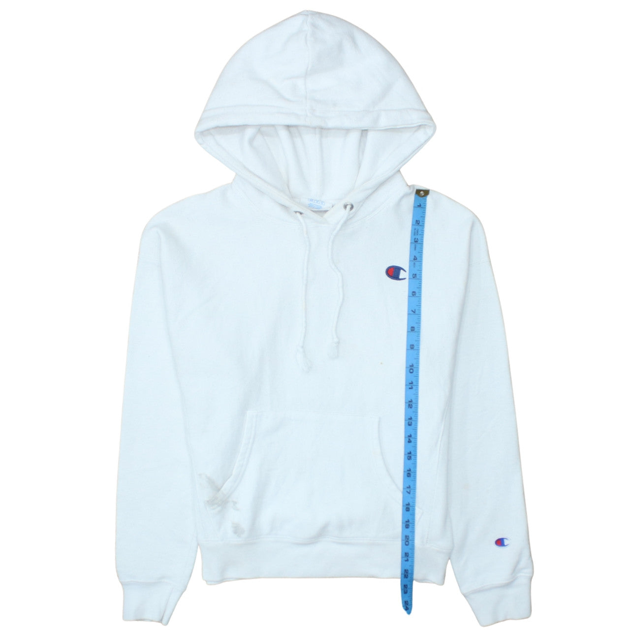 Champion Men's White Medium Reverse Weave Pullover Hoodie