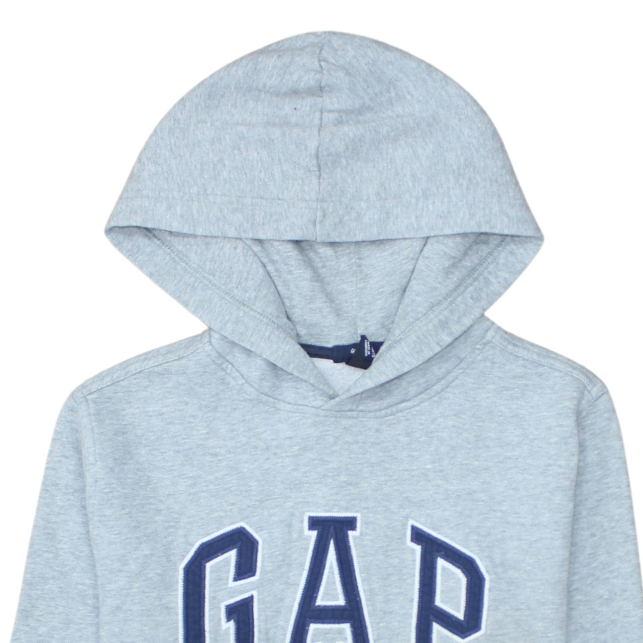 GAP Boys Grey Pullover Hoodie 10-11 Years Fleece Logo Hooded Sweatshirt