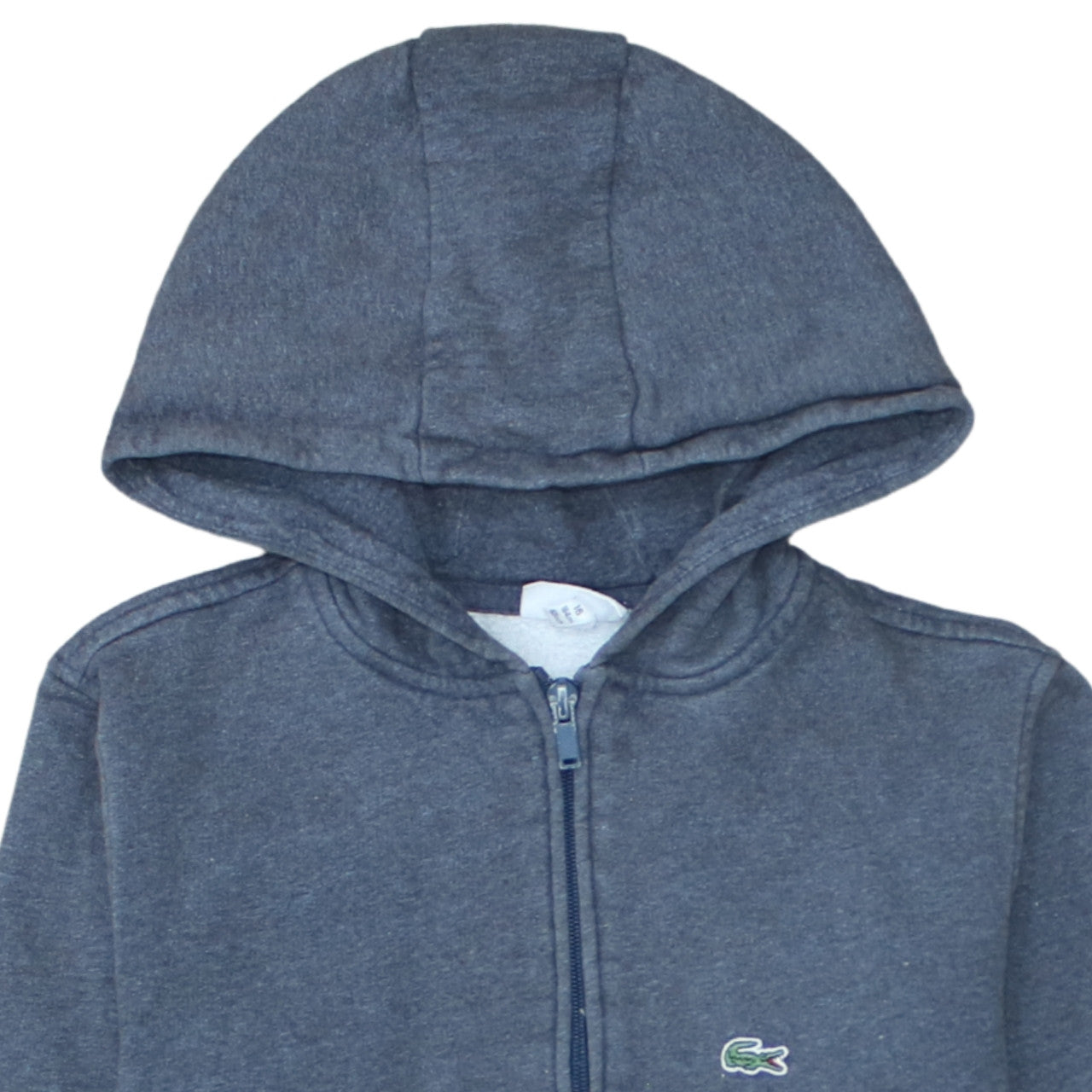 Lacoste Boys Blue Full Zip Hoodie 16 Years Cotton Blend Sportswear