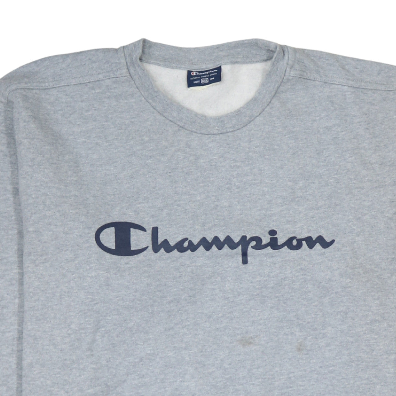 Champion Mens Grey 2XL Classic Crew Neck Pullover Sweatshirt