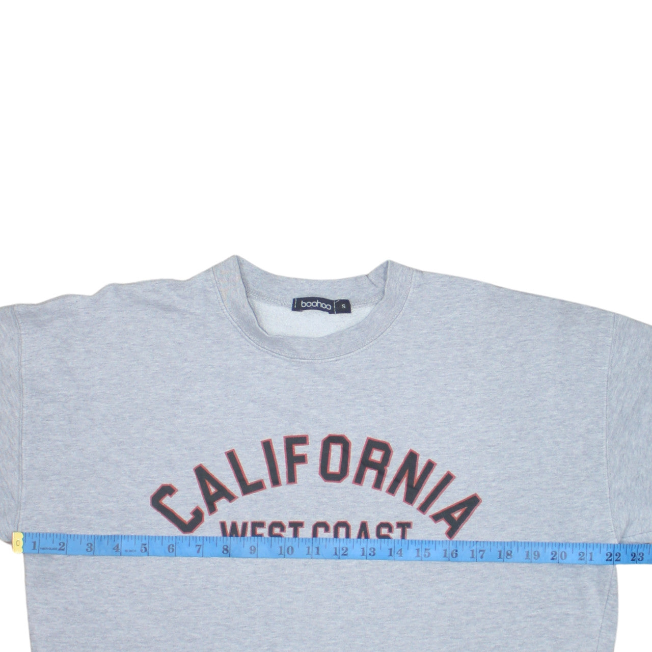 Boohoo Women Grey California West Coast Sweatshirt Size S