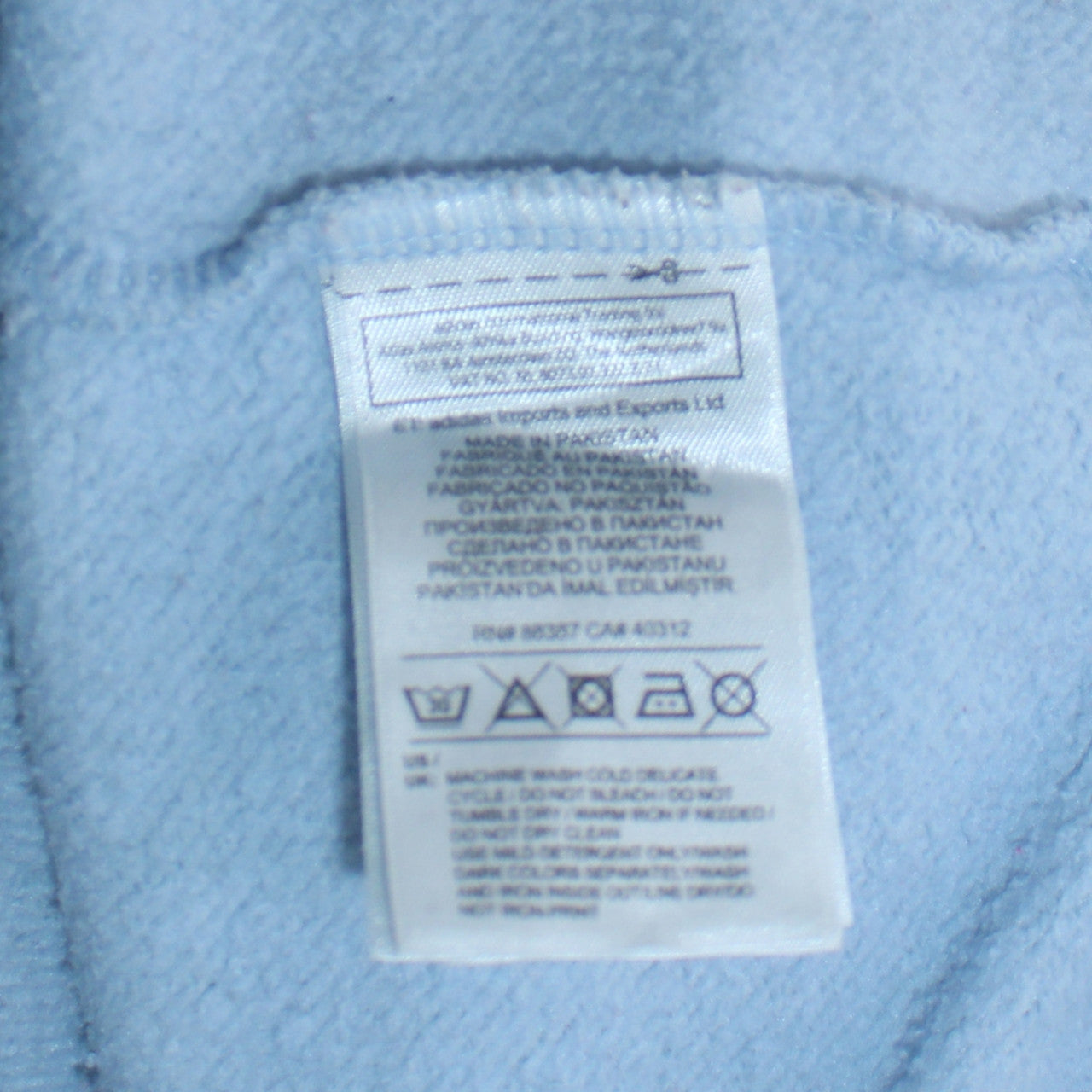 Adidas Men’s Blue Pullover Hoodie Small Logo Fleece Sweatshirt