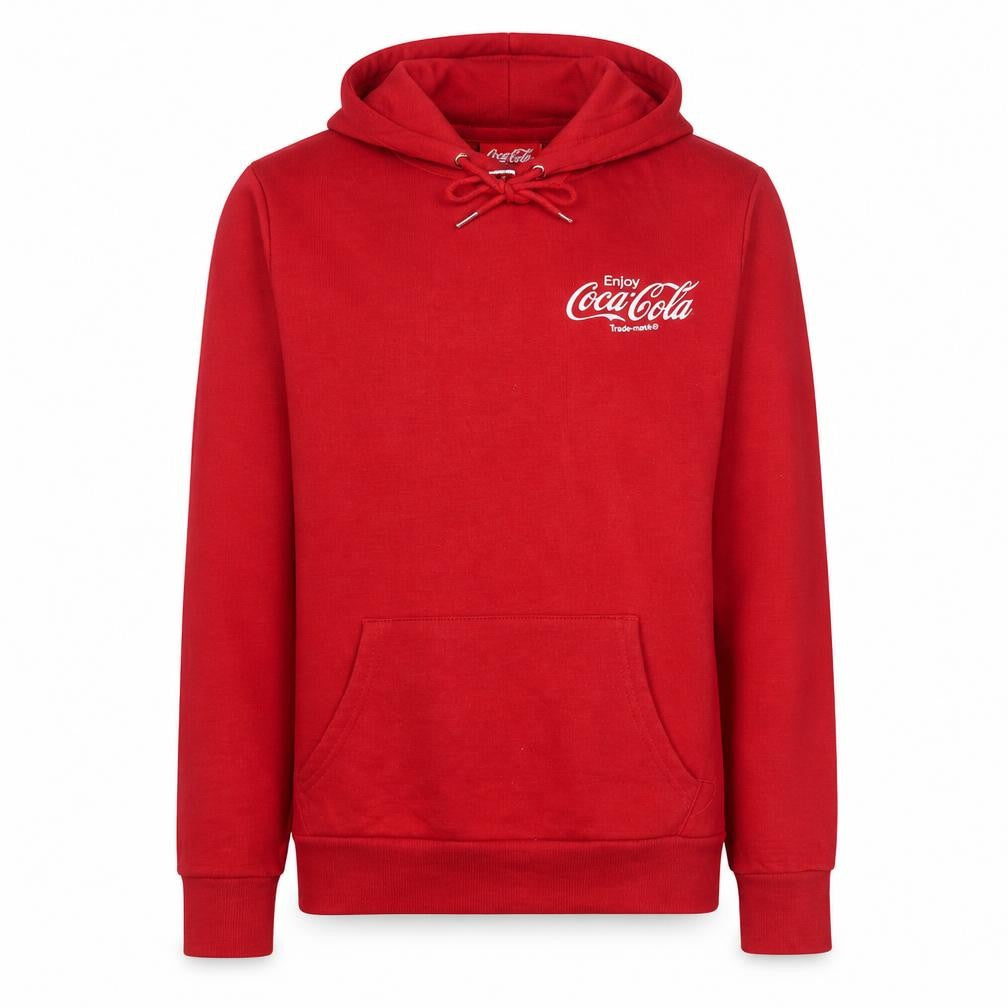 Primark Coca-Cola Men's Red Pullover Hoodie XS Logo Fleece