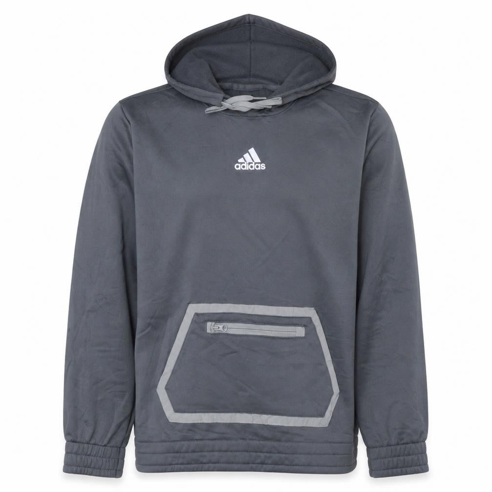 Adidas Men's Grey Pullover Hoodie Size S Lightweight Sportswear