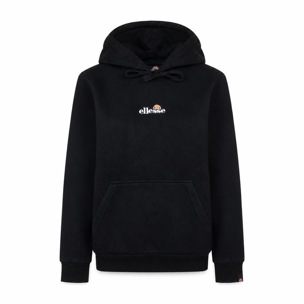 Ellesse Womens Black Pullover Hoodie UK 12 Hooded Sweatshirt