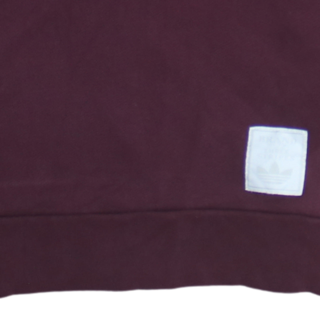Adidas Women Burgundy Crew Neck Pullover Sweatshirt Size 8 Cotton Blend