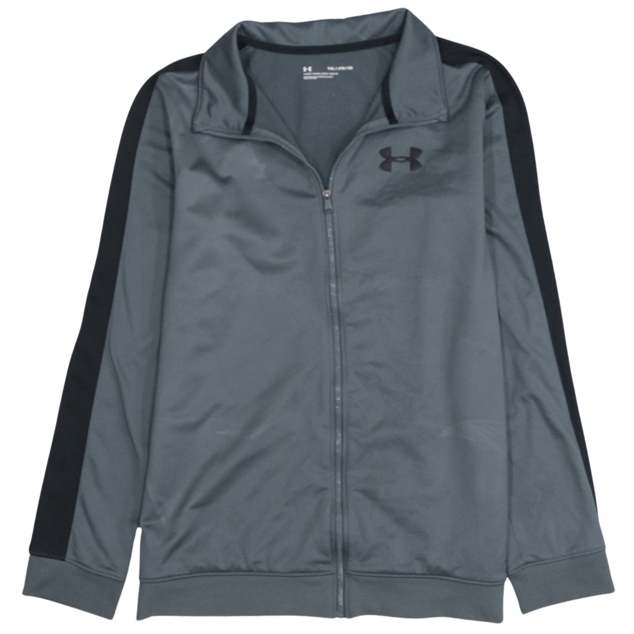 Under Armour Boys Grey Track Jacket Size 16 Years Full Zip Sportswear
