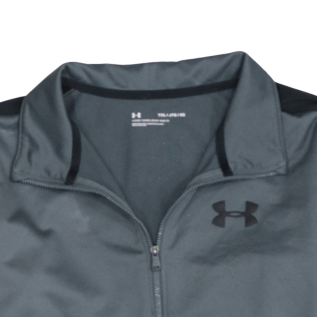 Under Armour Boys Grey Track Jacket Size 16 Years Full Zip Sportswear