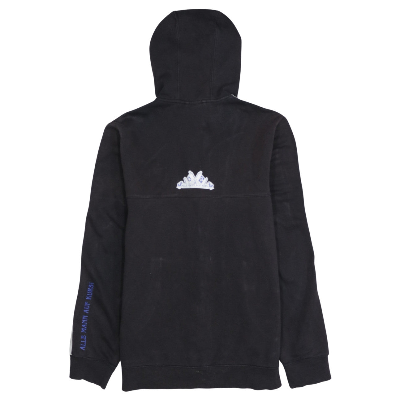 Adidas Teens Black Full Zip Hoodie with Logo Size 14