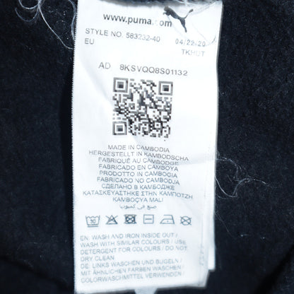 Puma Boys Black Pullover Fleece Hoodie Logo Sweatshirt 13-14 Years