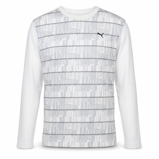 Puma Men's White Long Sleeve Cotton Casual Top 2XL