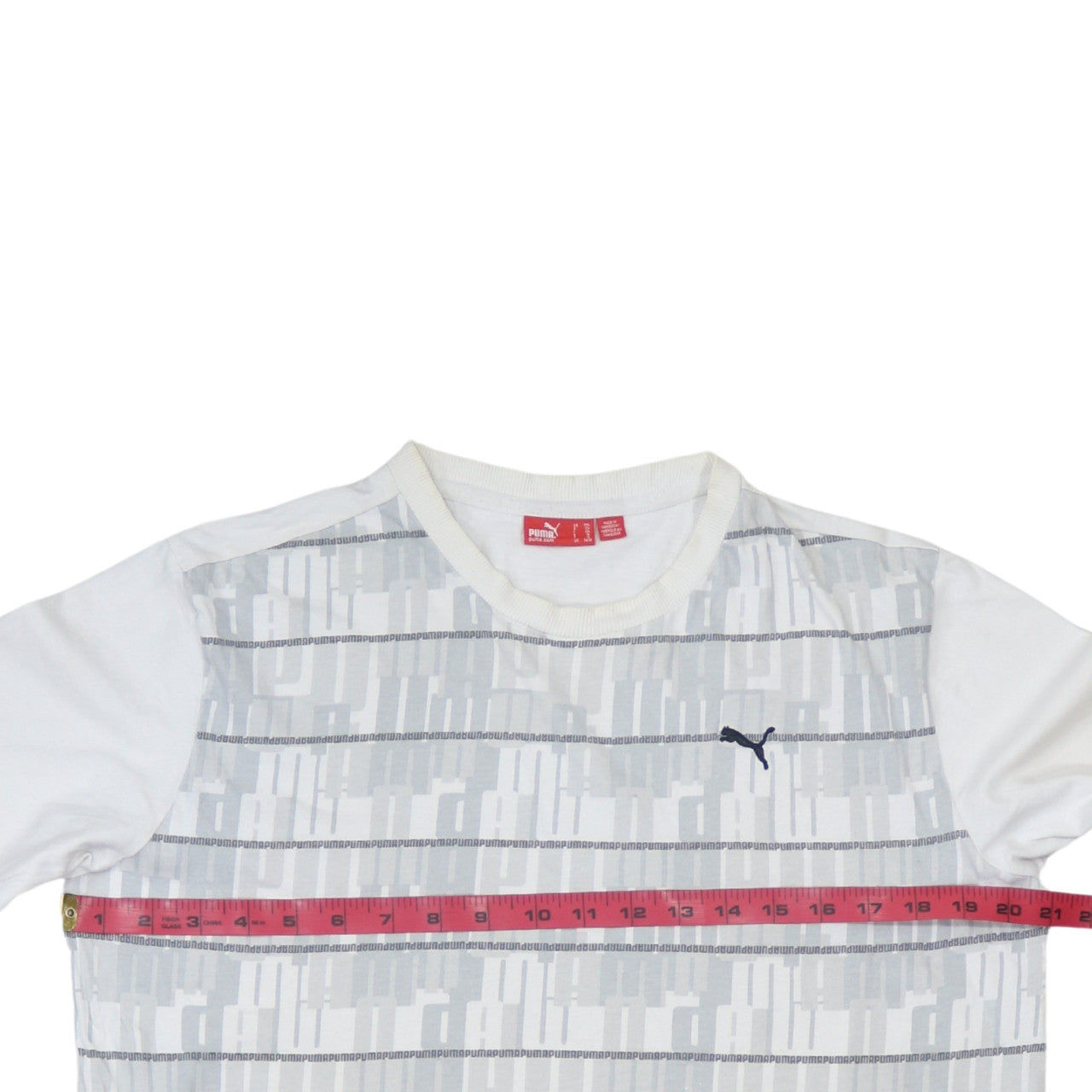 Puma Men's White Long Sleeve Cotton Casual Top 2XL
