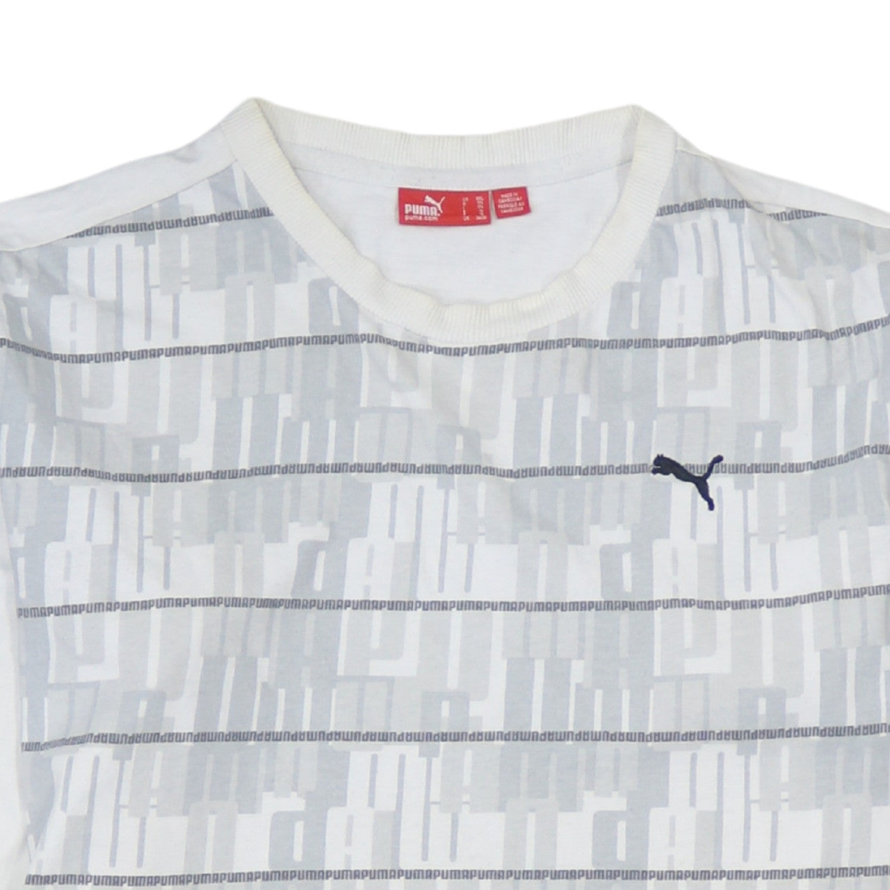 Puma Men's White Long Sleeve Cotton Casual Top 2XL