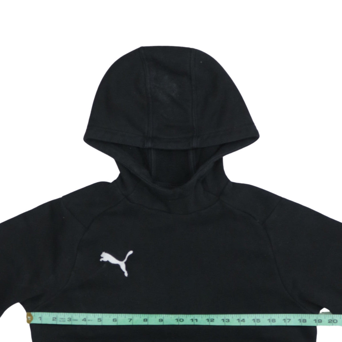 Puma Boys Black Pullover Fleece Hoodie 13-14 Years Regular Fit