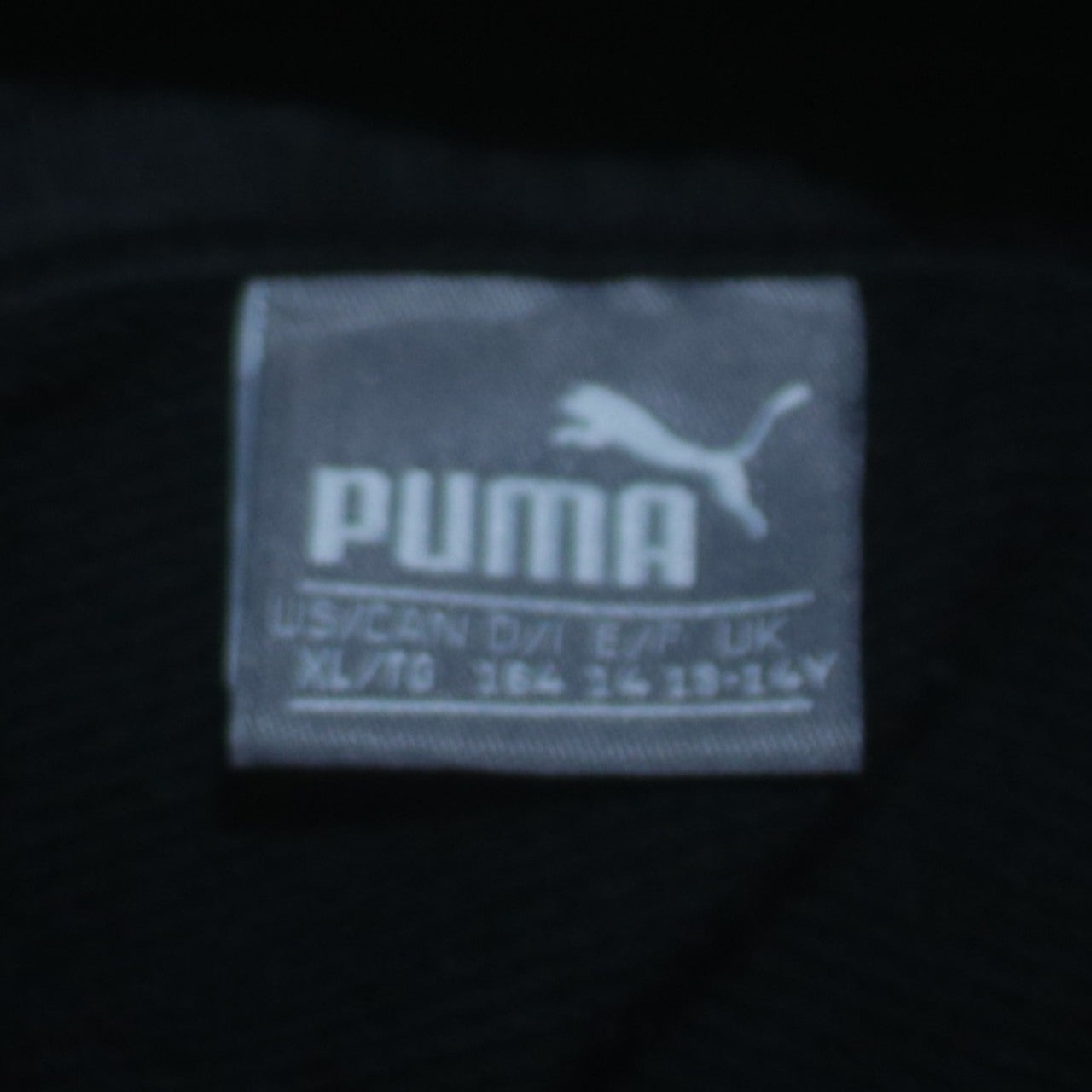 Puma Boys Black Pullover Fleece Hoodie 13-14 Years Regular Fit
