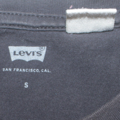 Levi's Men's Black Graphic Logo Short Sleeve Cotton T-Shirt Size S