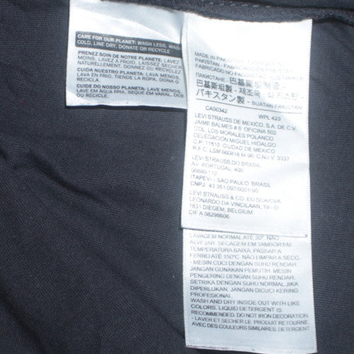 Levi's Men's Black Graphic Logo Short Sleeve Cotton T-Shirt Size S
