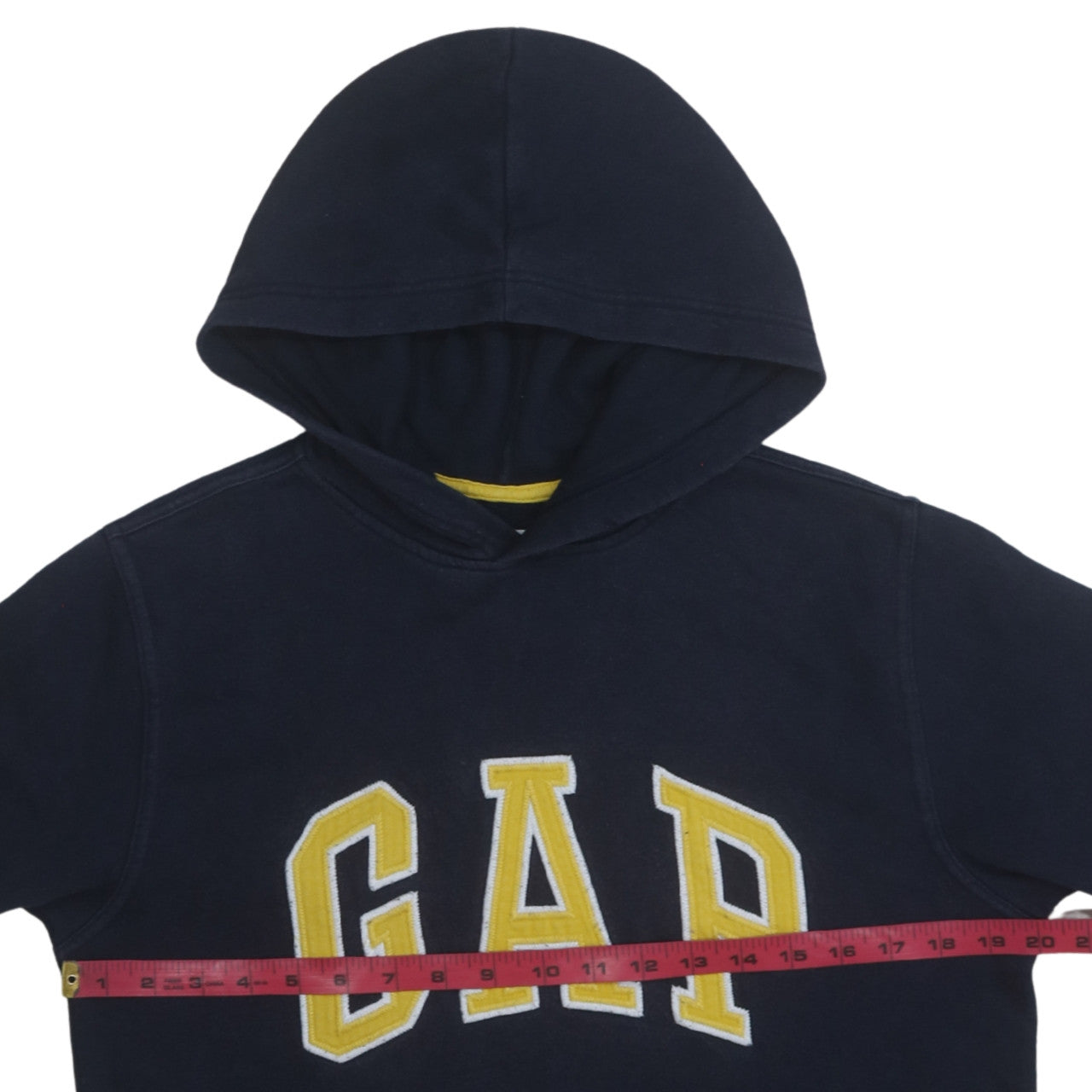 GAP Kids Boys Navy Blue Pullover Hoodie 13-14 Years Cotton Fleece