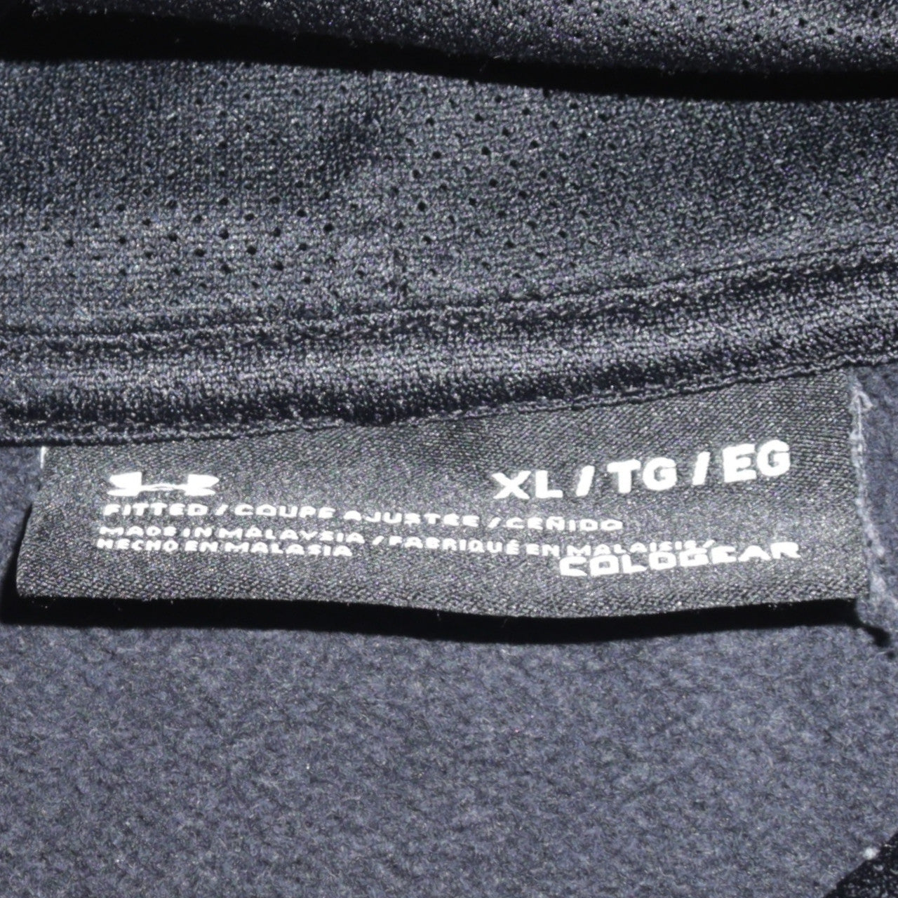Under Armour Men's Black XL Pullover Hoodie ColdGear Fitted